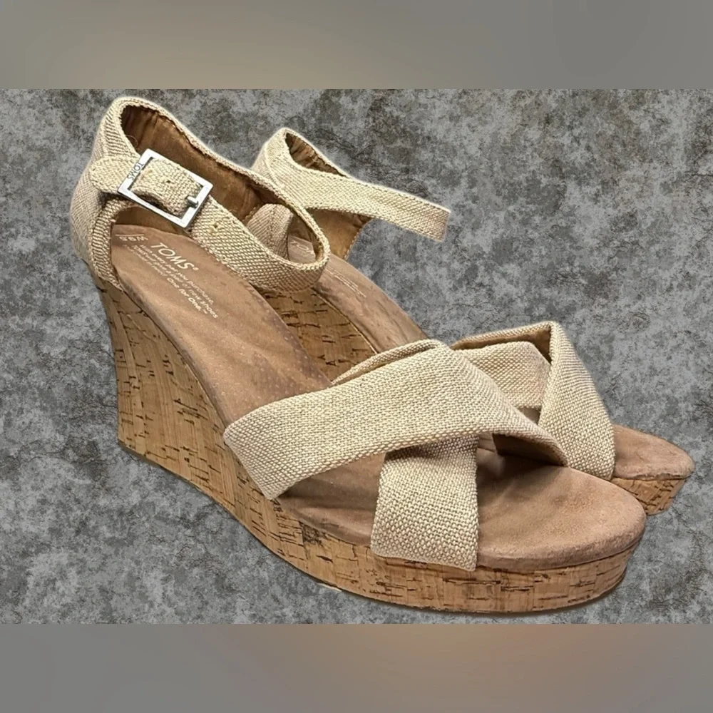 TOMS Sienna wedge sandals